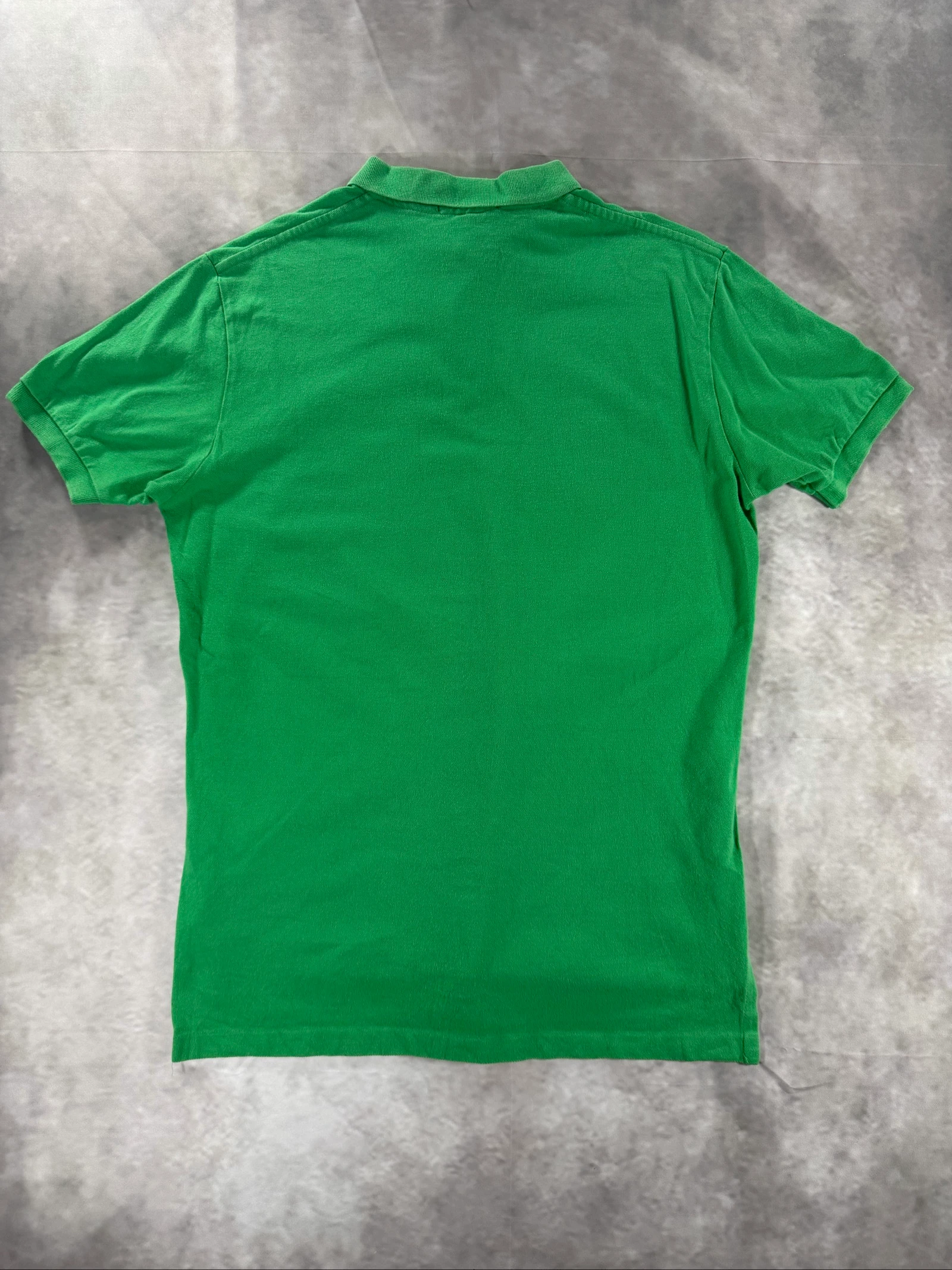 Polo Ralph Lauren Green Polo Shirt Orange Pony SVintage Cotton Classic Preppy – photo 11